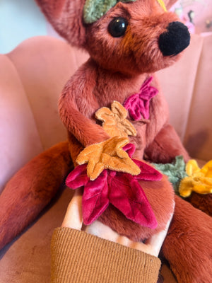 XL MAPLE FOX - Handmade Luxury Weighted Fox Doll