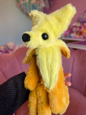 BANANA FOX - Handmade Luxury Weighted Fox Doll