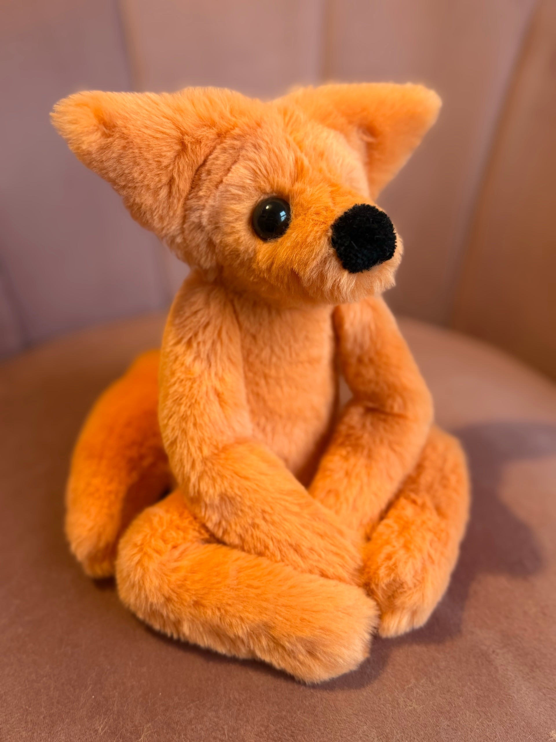 ORANGE FOX - Handmade Luxury Weighted Fox Doll