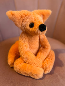 ORANGE FOX - Handmade Luxury Weighted Fox Doll