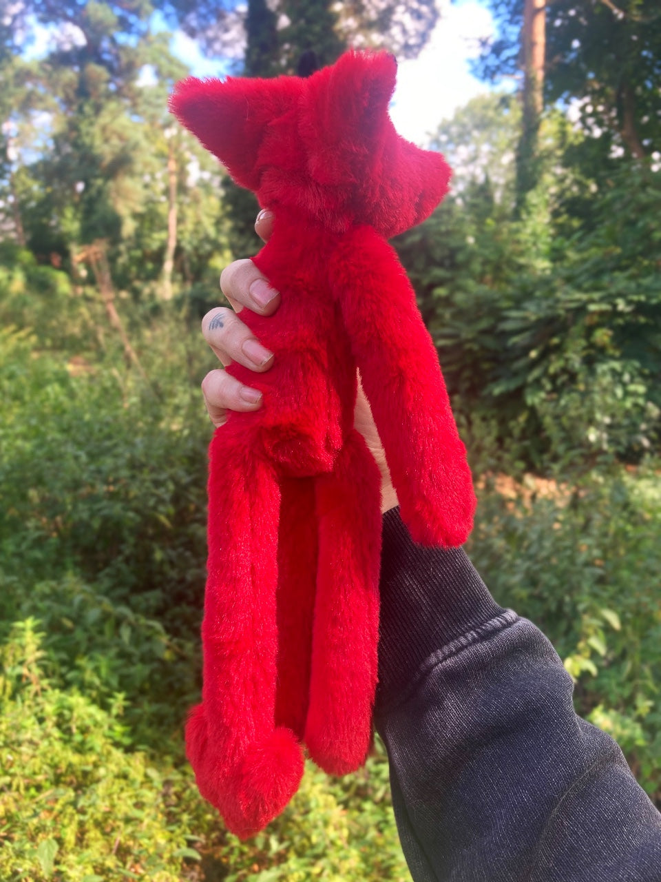 DEVIL FOX - Handmade Luxury Weighted Plush Fluffy Fox Doll