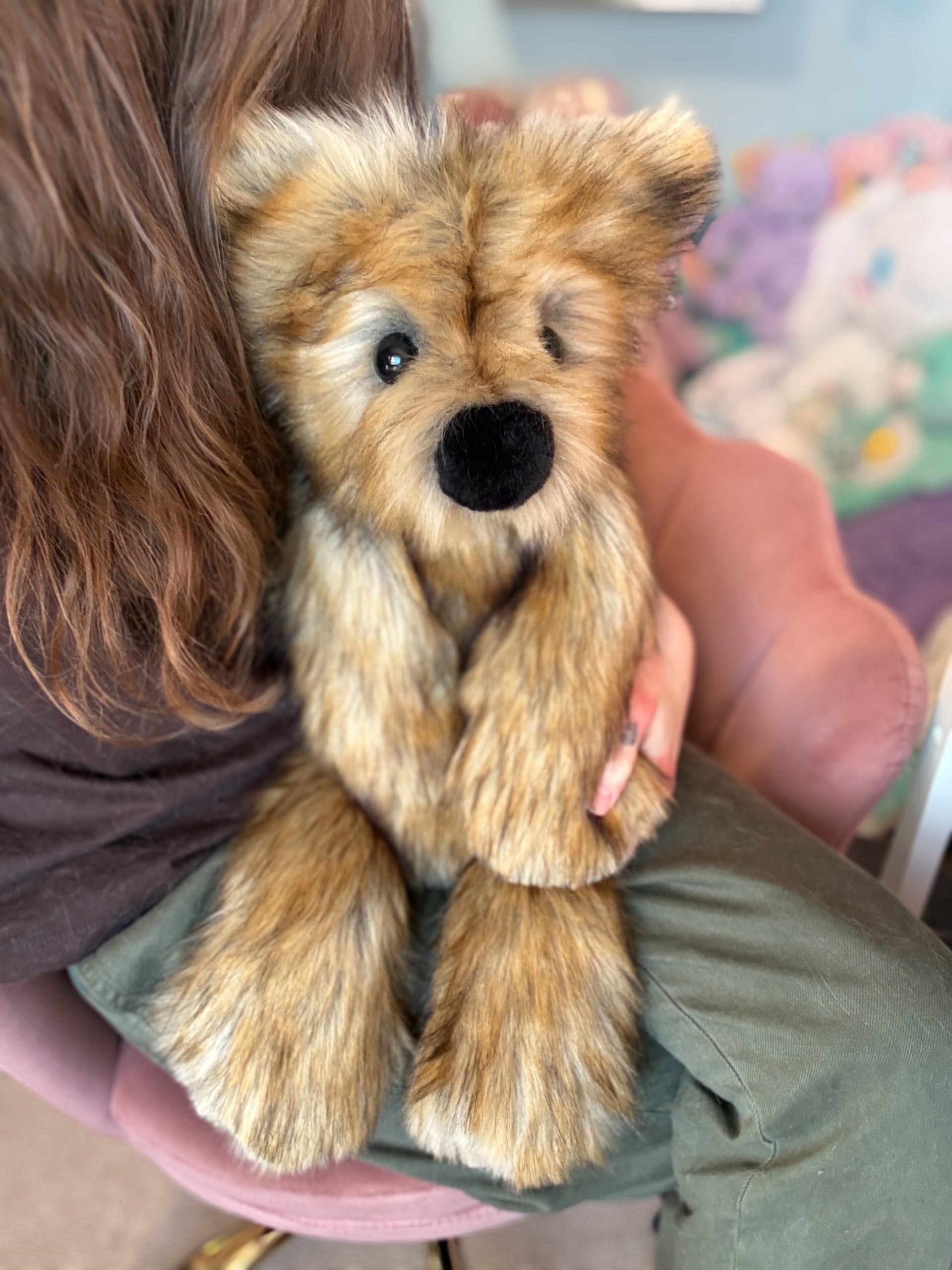 XXL FLUFFY FERAL FOX - Handmade Luxury Weighted Plush Doll