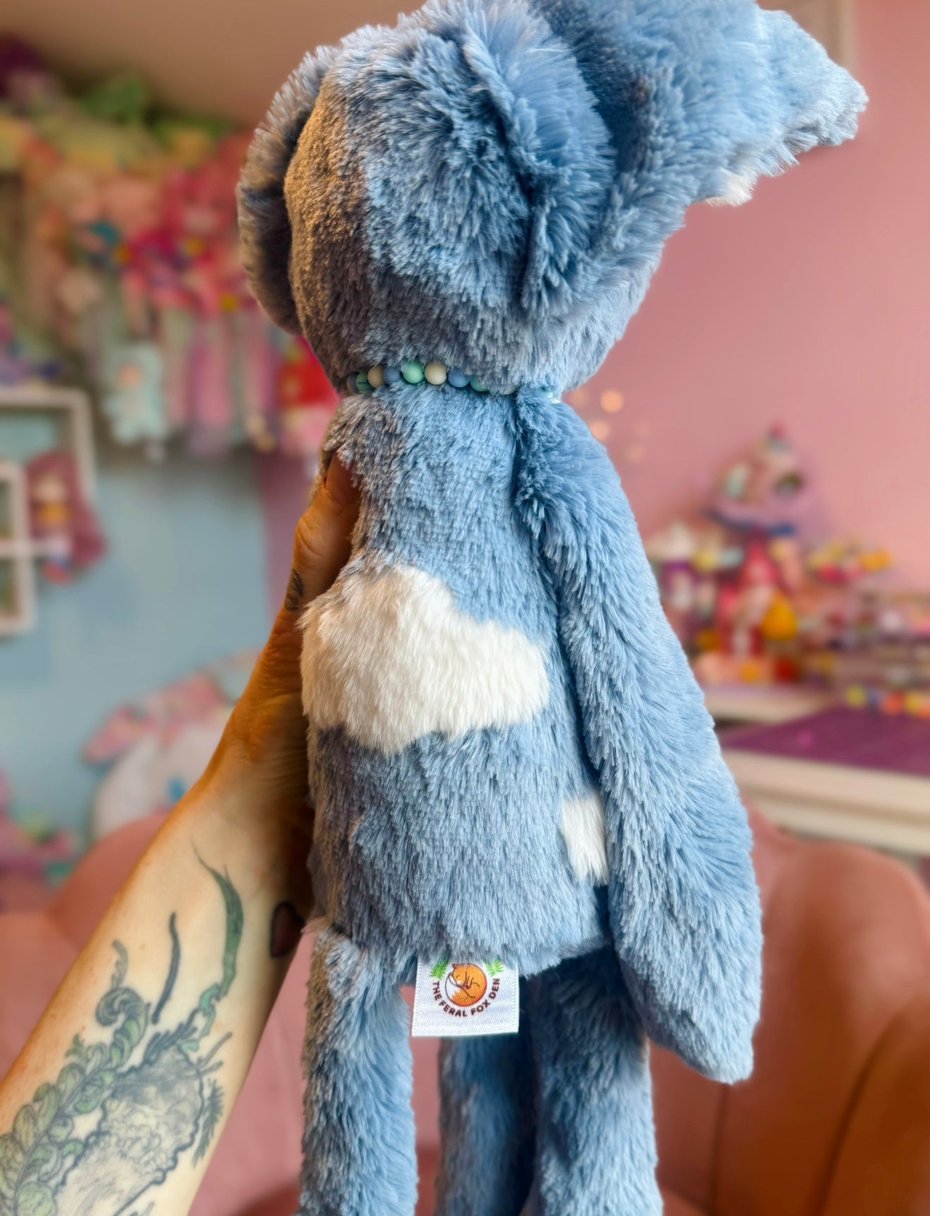 BIG CUMULO CLOUD FOX - Handmade Luxury Weighted Plush Fluffy Fox Doll