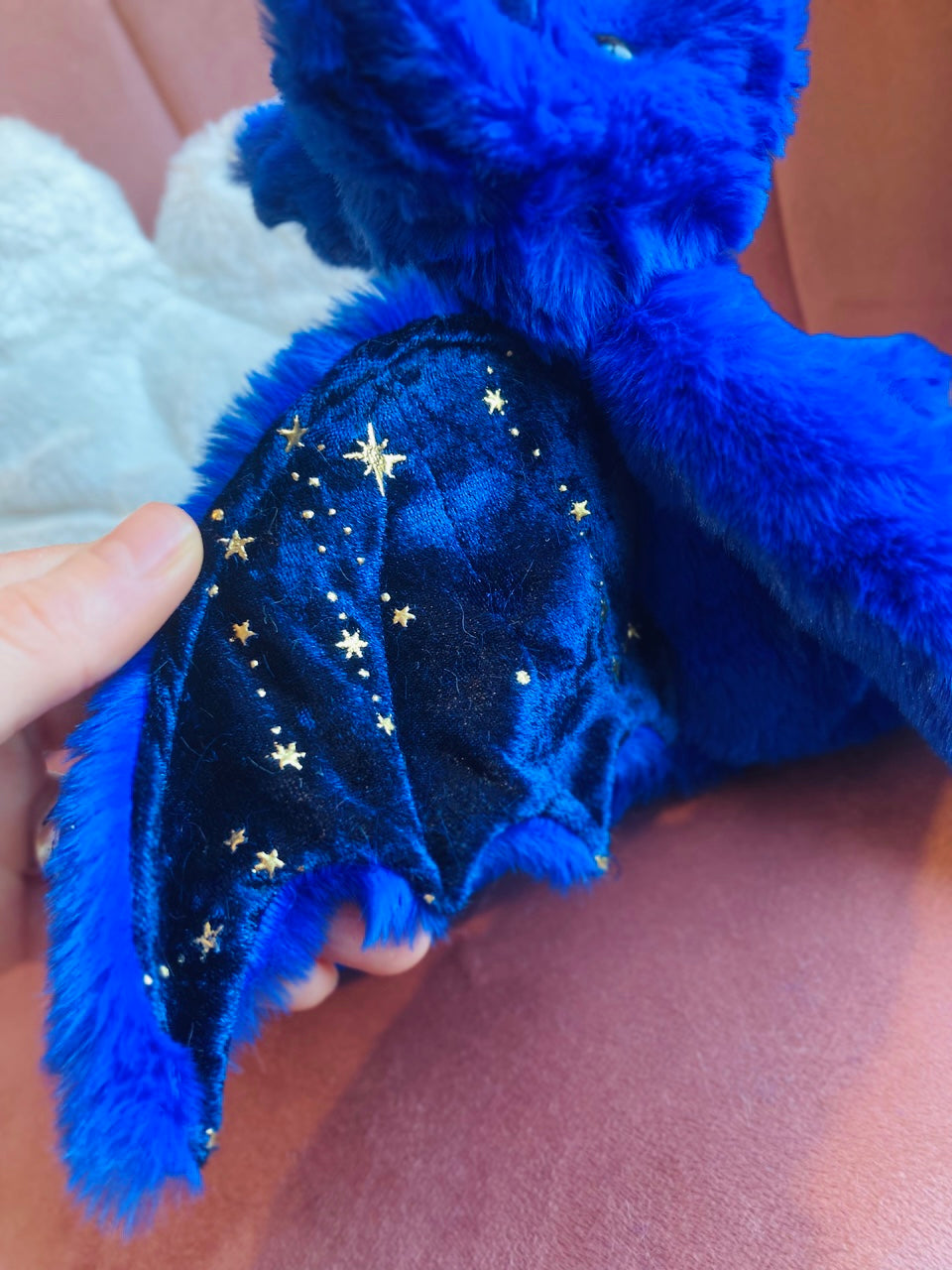 MIDNIGHT DRAGON FOX - Handmade Luxury Weighted Plush Fluffy Fox Doll