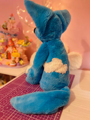 XL SUNNY SKIES FOX - Handmade Luxury Weighted Plush Fluffy Fox Doll