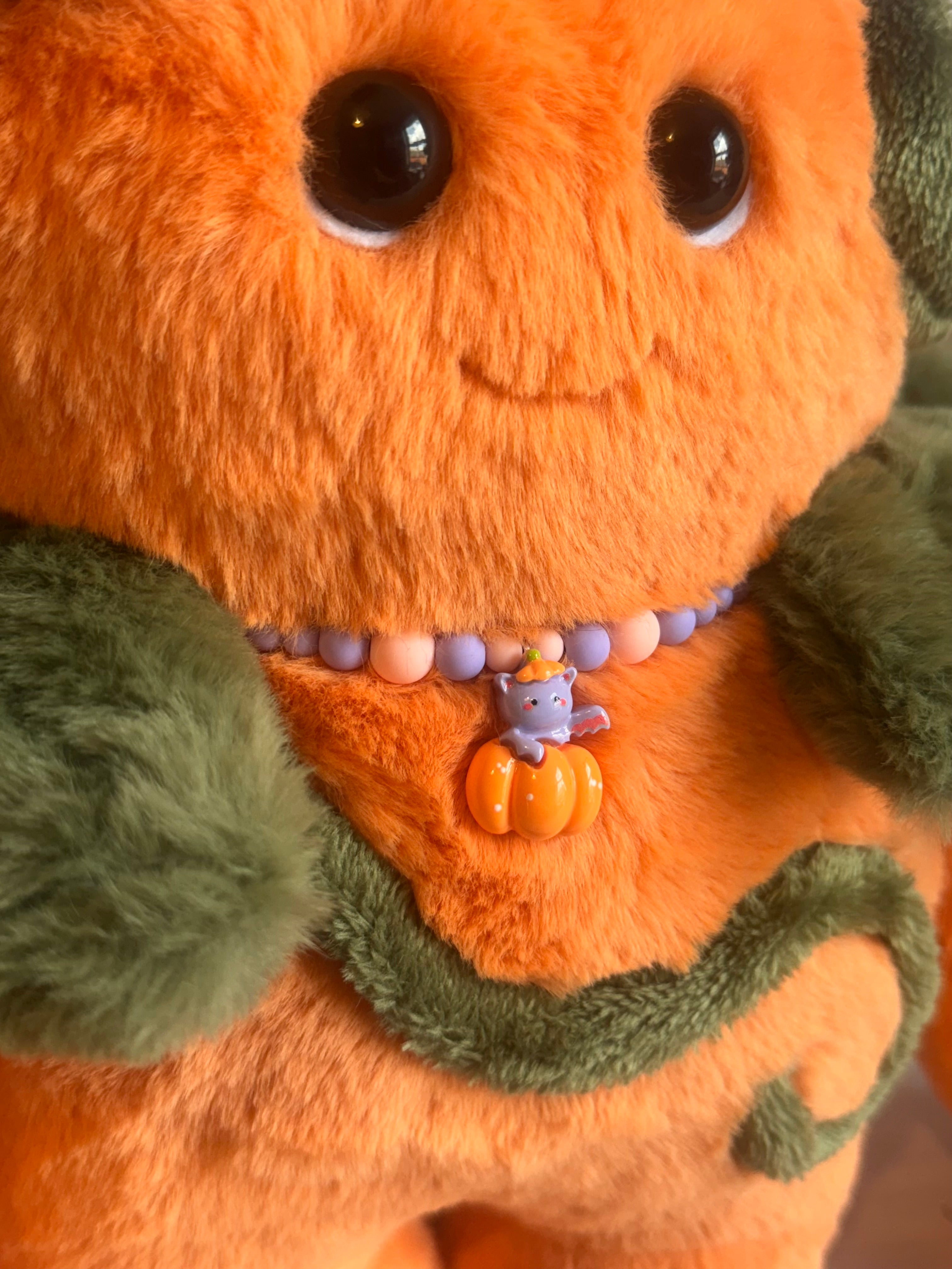 LARGE PUMPKIN PATCH PUDGEPUFF - Handmade Weighted Pumpkin Doll