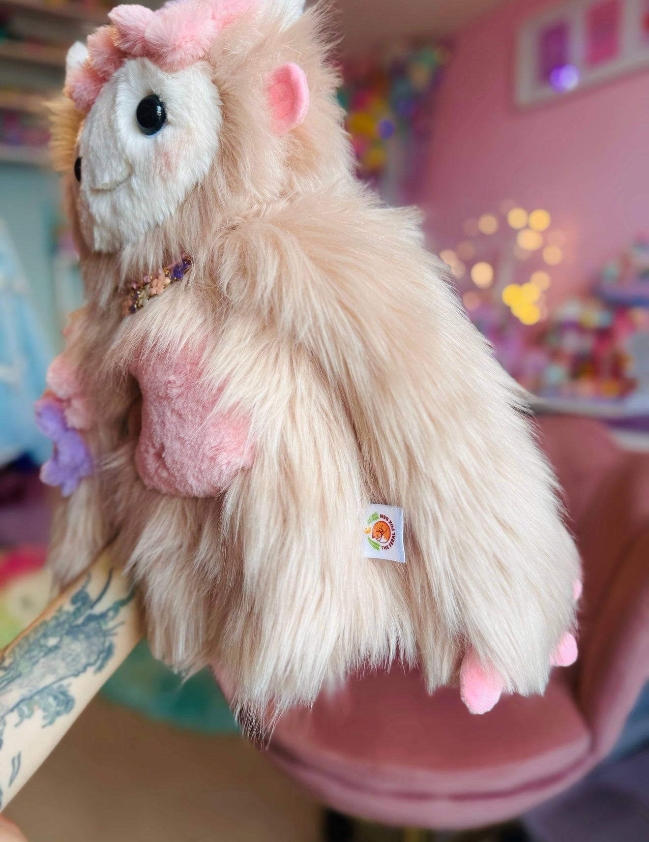 RESERVED LISTING- DO NOT BUY UNLESS YOU ARE THE INTENDED RECIPIENT. MEADOW TROLL - Handmade Luxury Weighted Pudgepuff Doll