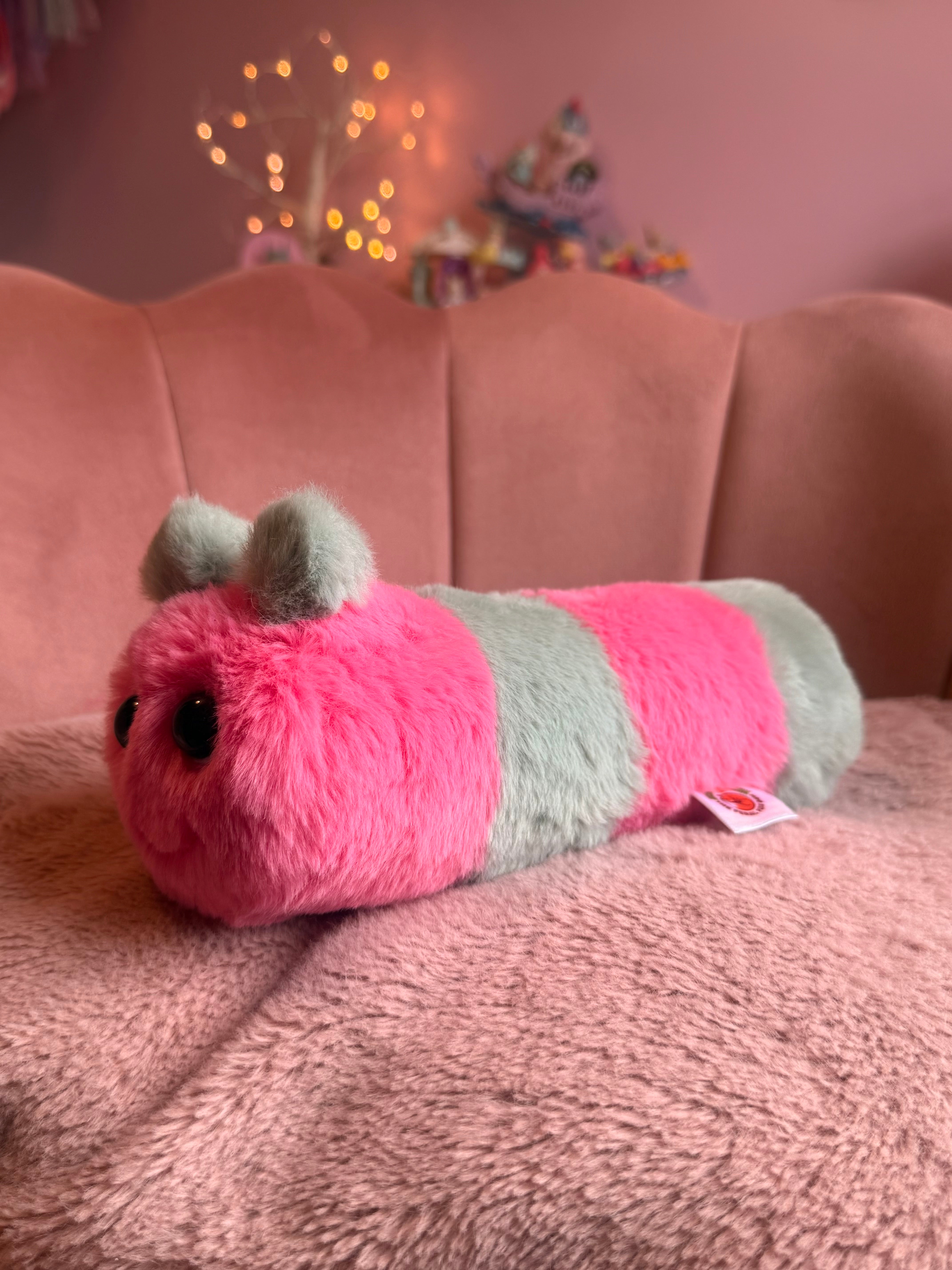 KIWIROSE PUDGEPUFF CATERPILLAR - Handmade Luxury Weighted Pudgepuff Doll