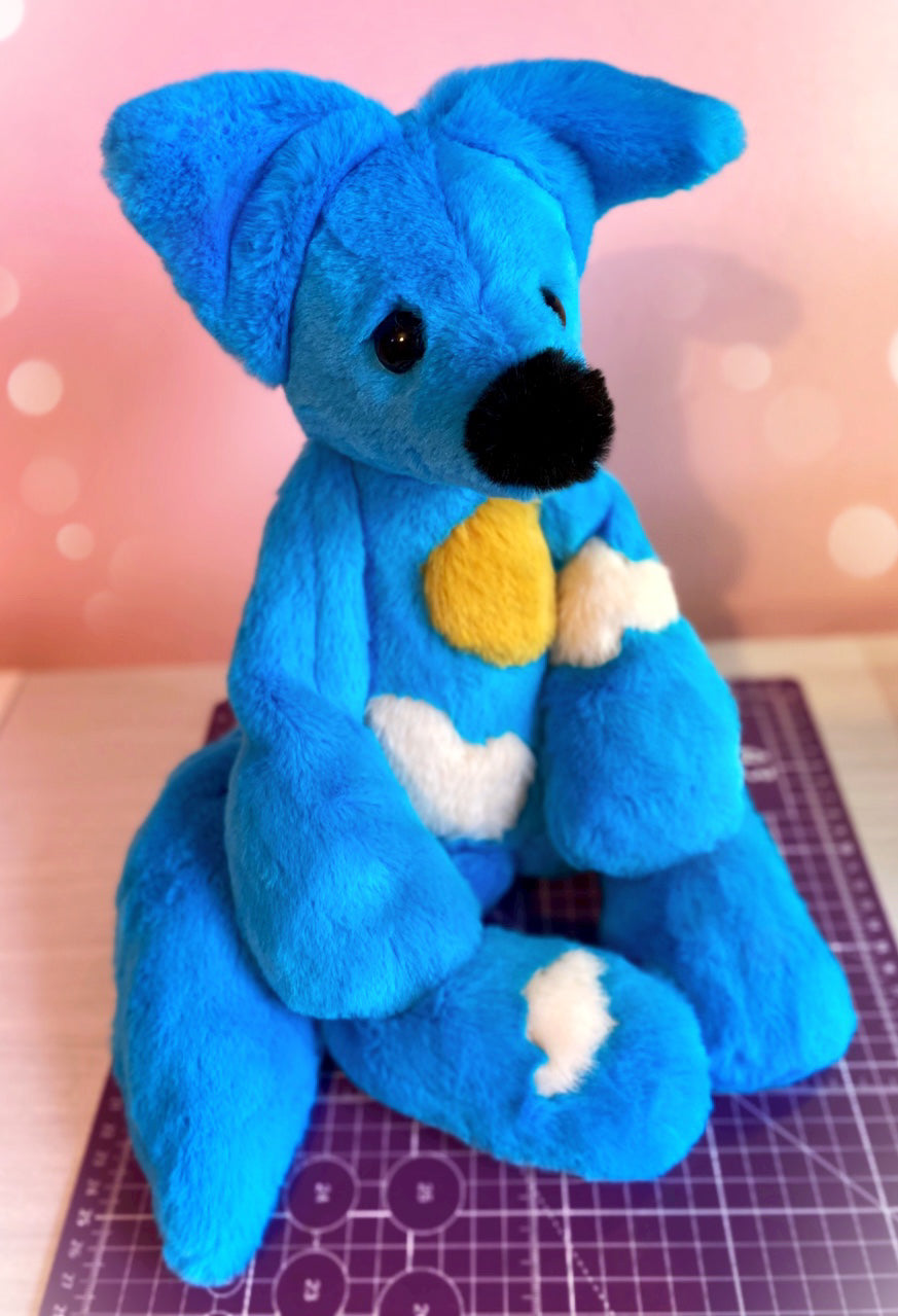 XL SUNNY SKIES FOX - Handmade Luxury Weighted Plush Fluffy Fox Doll