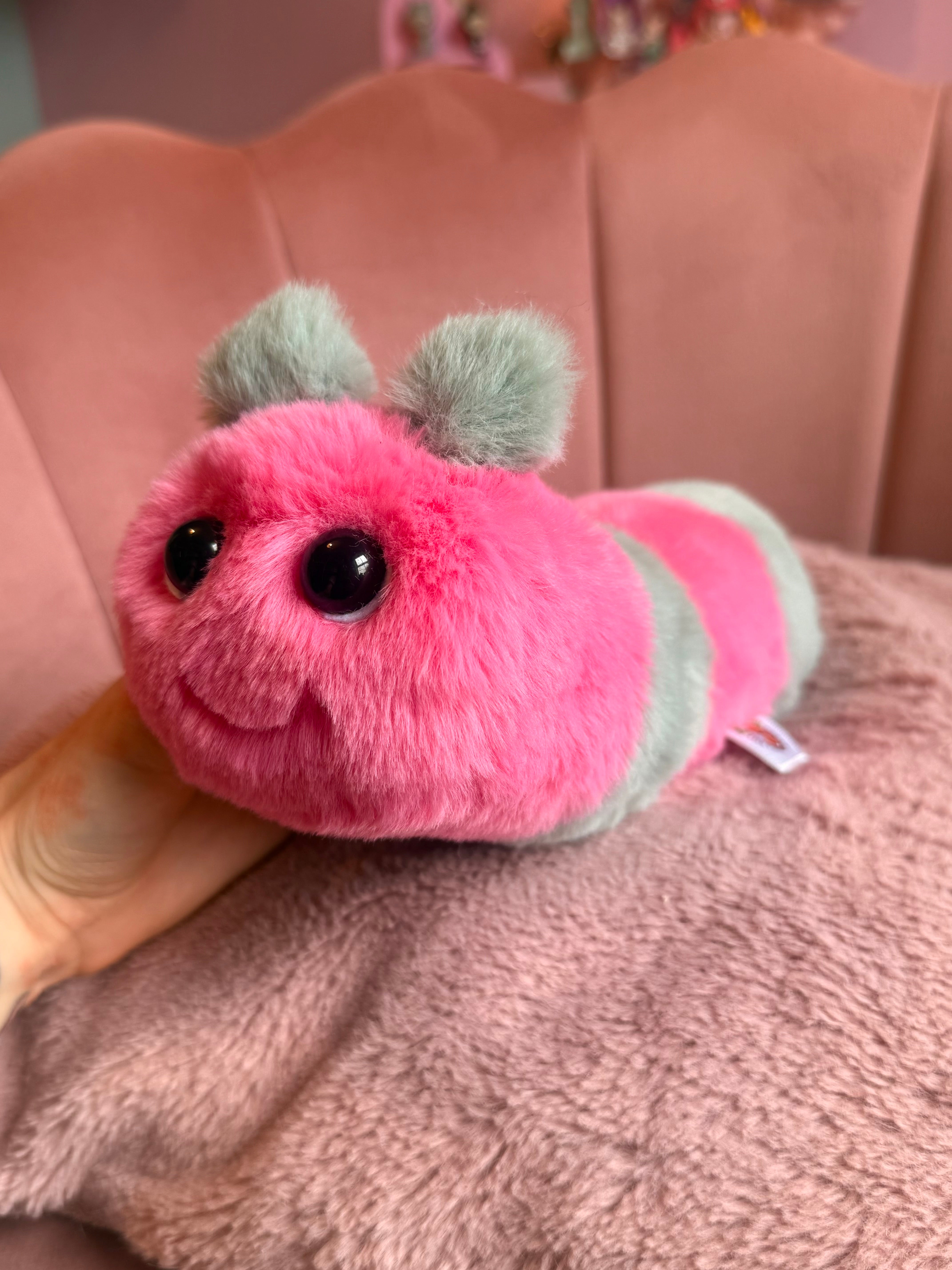 KIWIROSE PUDGEPUFF CATERPILLAR - Handmade Luxury Weighted Pudgepuff Doll
