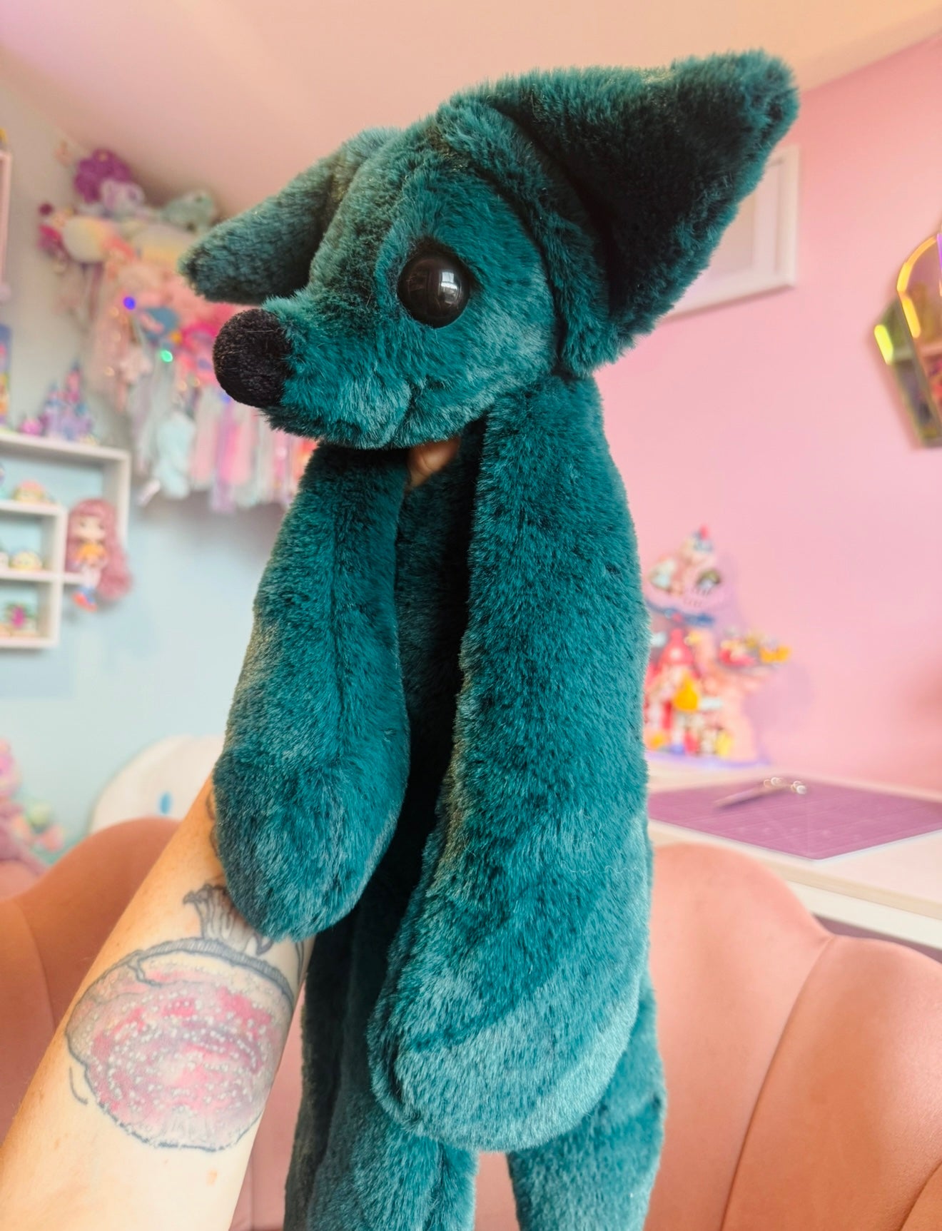 XL FOREST FOX - Handmade Luxury Weighted Fox Doll