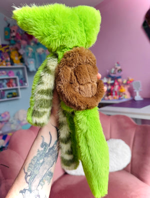 MUTANT TURTLE FOX - Handmade Luxury Weighted Plush Fluffy Fox Doll