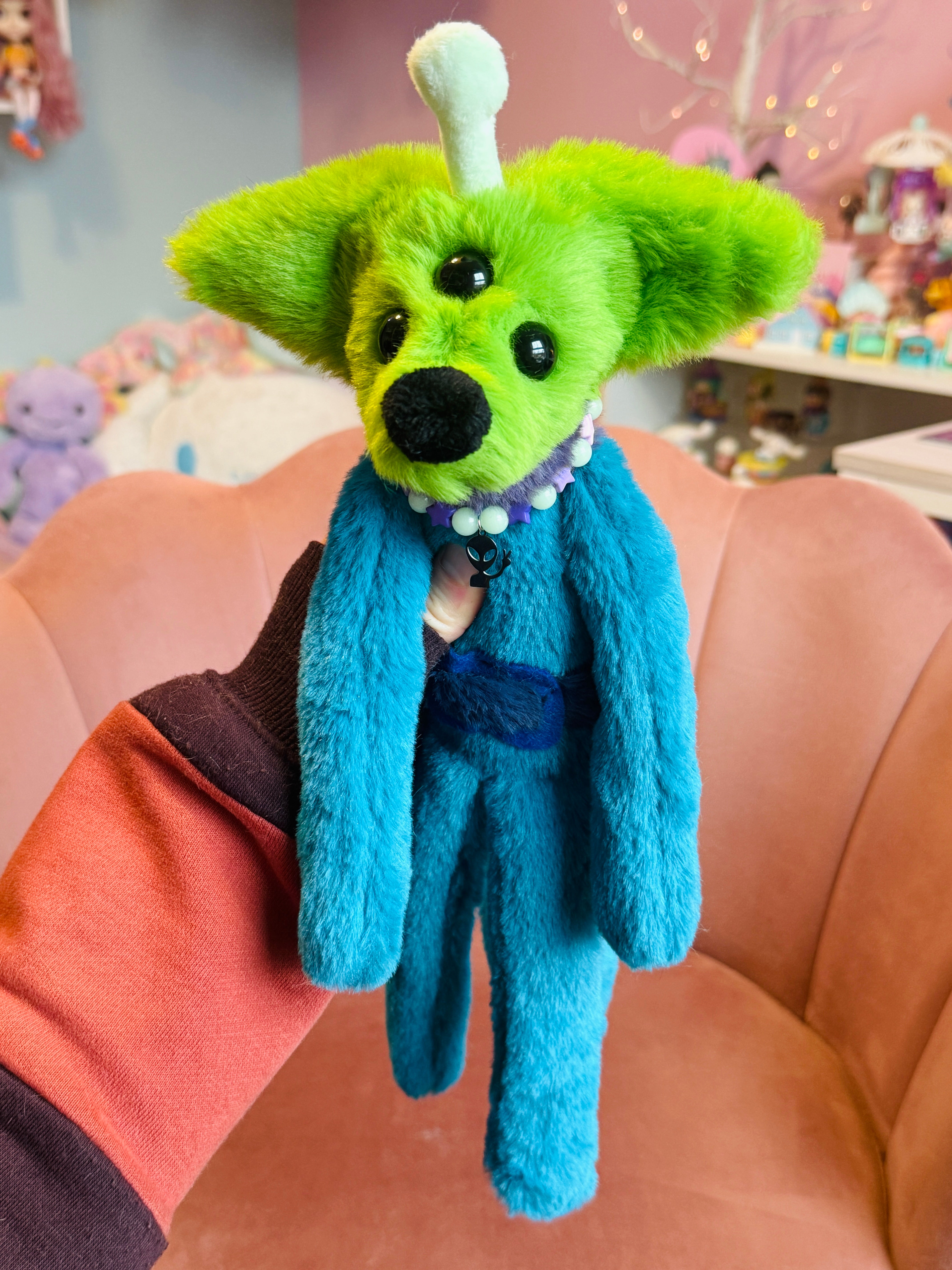 TOY STORY ALIEN FOX - Handmade Luxury Weighted Fox Doll