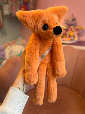 ORANGE FOX - Handmade Luxury Weighted Fox Doll