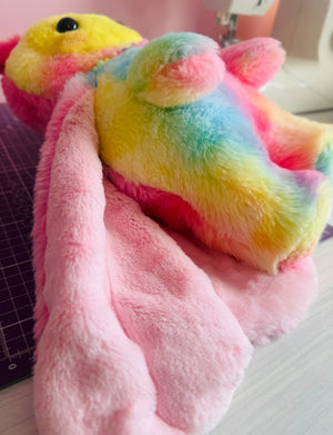 SUGARFLAPS THE COTTON CANDY MOTH - Handmade Luxury Weighted Pudgepuff Doll