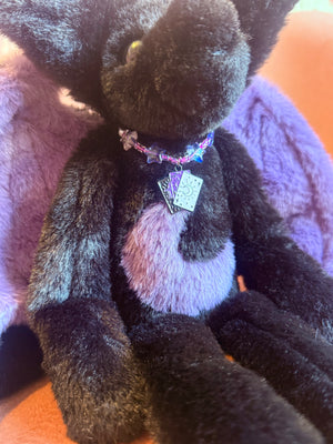HECATE FLYING FOX - Handmade Luxury Weighted Plush Fluffy Fox Doll