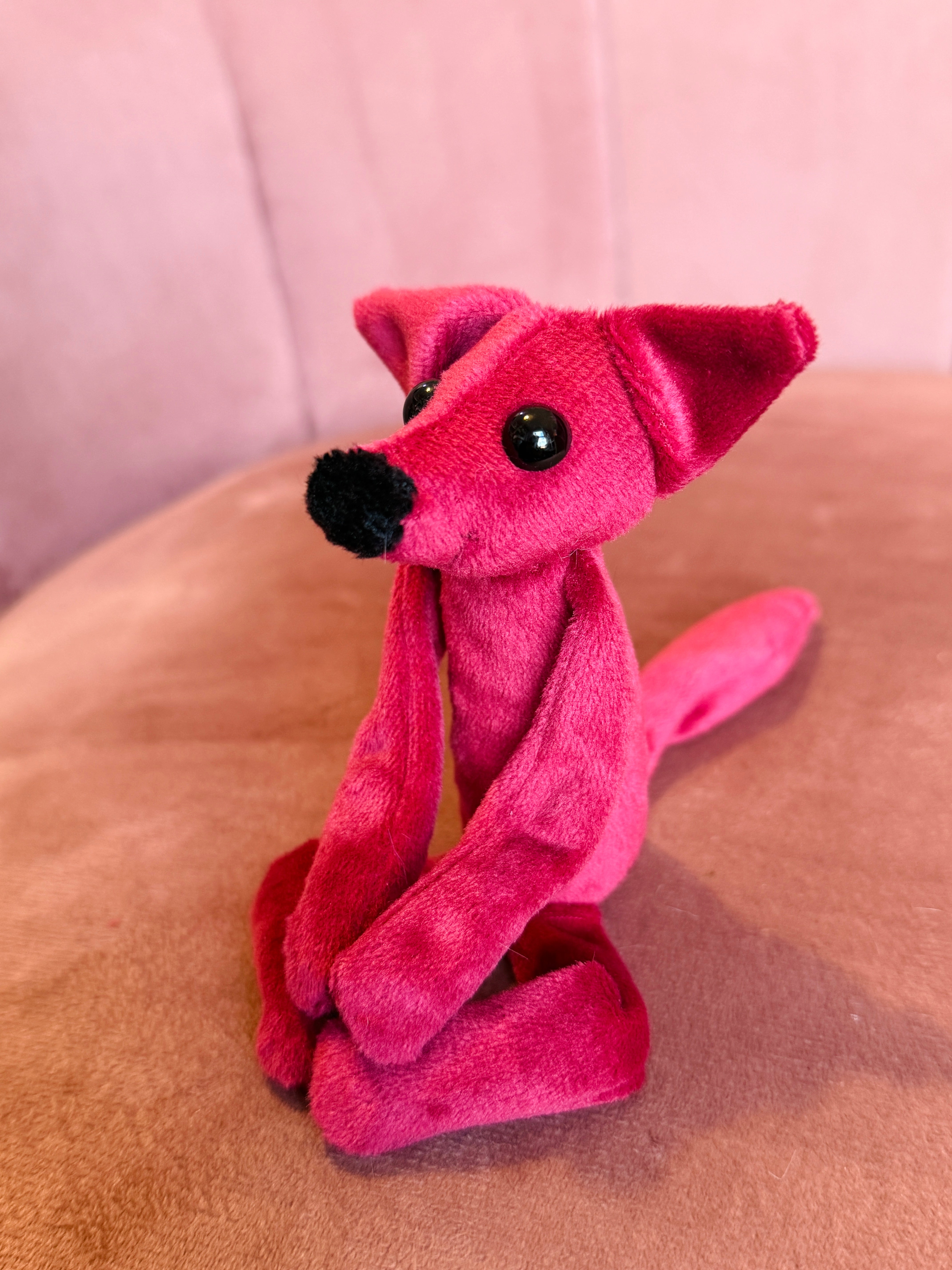 TINY HOLLY FOX (B) - Handmade Luxury Weighted Fox Doll