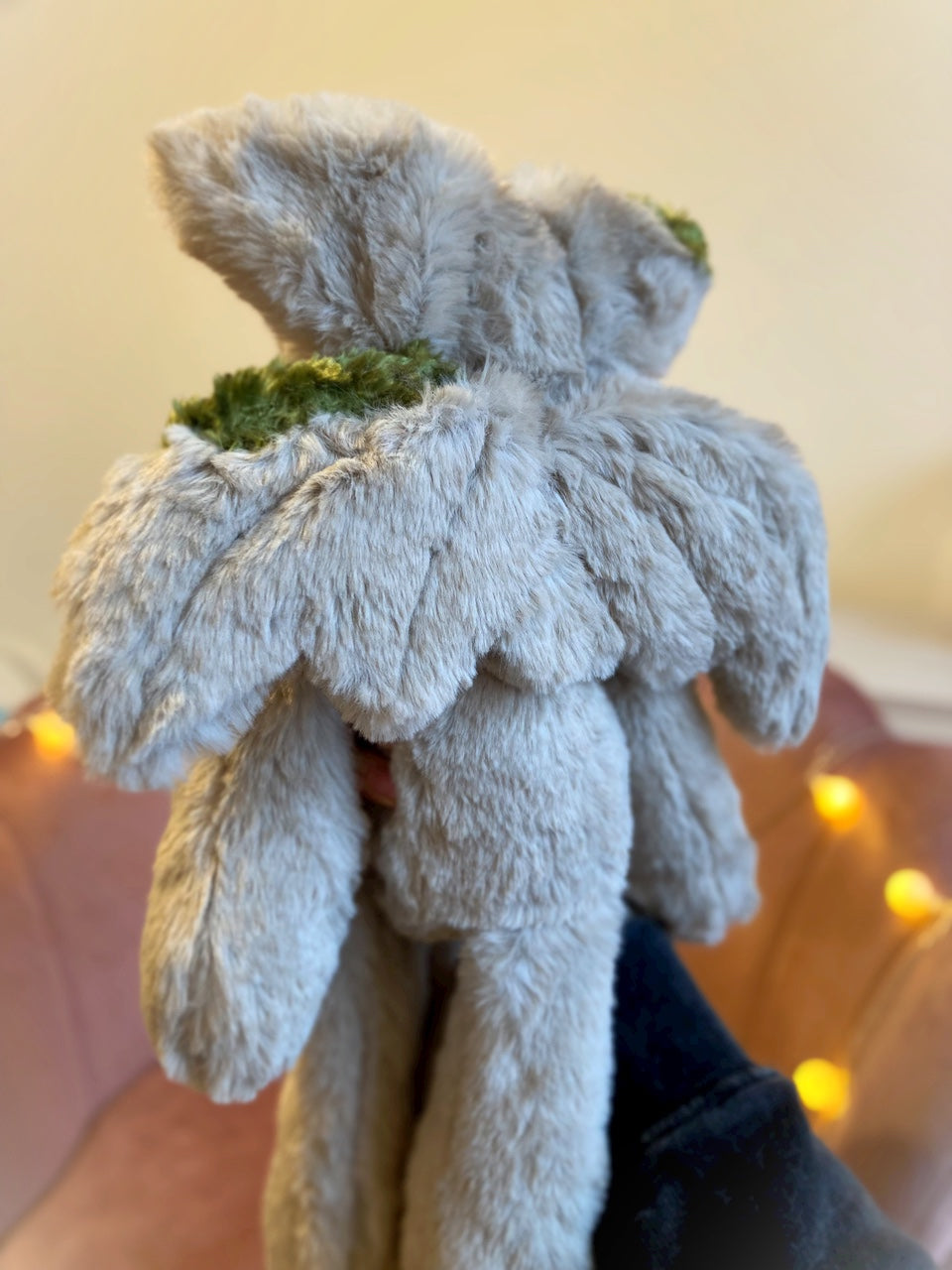 XL GARGOYLE FOX - Handmade Luxury Weighted Plush Fluffy Fox Doll