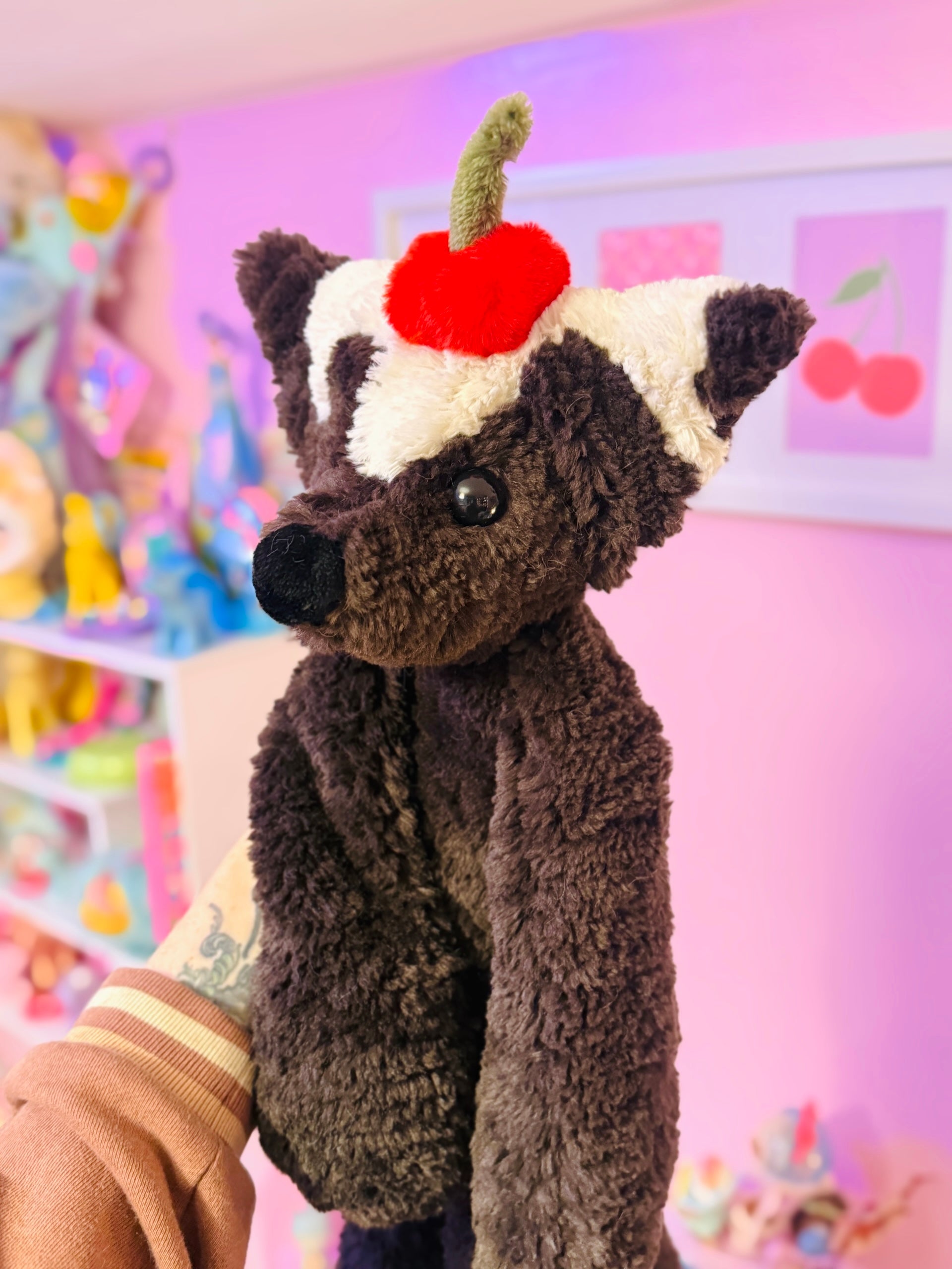 XL CHOCOLATE SUNDAE FOX - Handmade Luxury Weighted Plush Doll