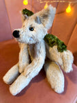 GARGOYLE FOX - Handmade Luxury Weighted Plush Fluffy Fox Doll