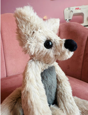 STORMY FOX - Handmade Luxury Weighted Plush Fluffy Fox Doll