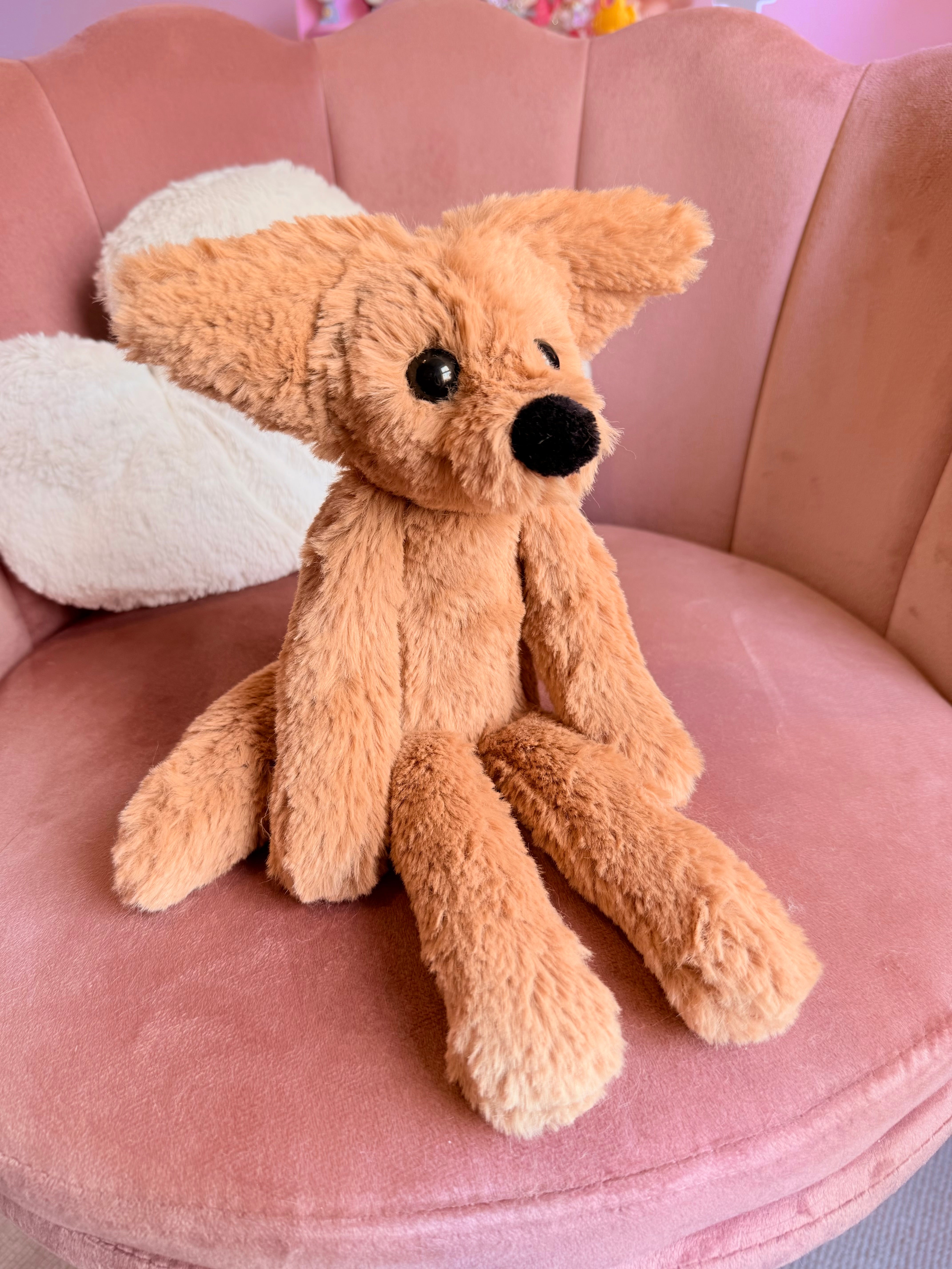 FUDGE FOX (A) - Handmade Luxury Weighted Fox Doll