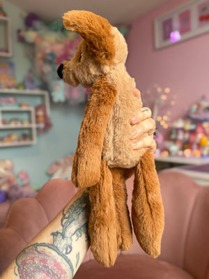 LATTE FOX - Handmade Luxury Weighted Plush Fluffy Fox Doll