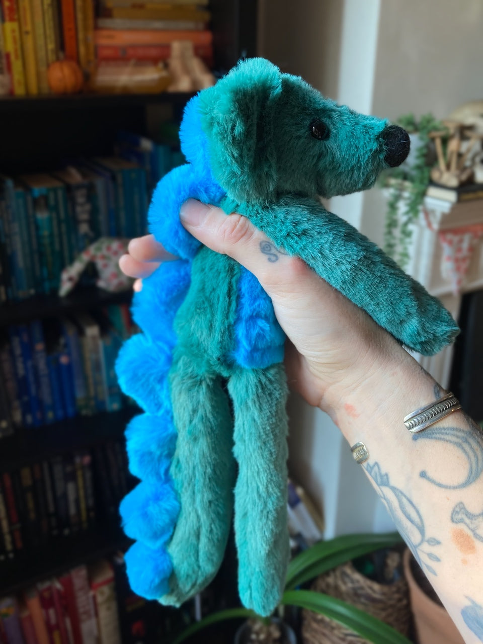 DINO FOX - Handmade Luxury Weighted Plush Fluffy Fox Doll