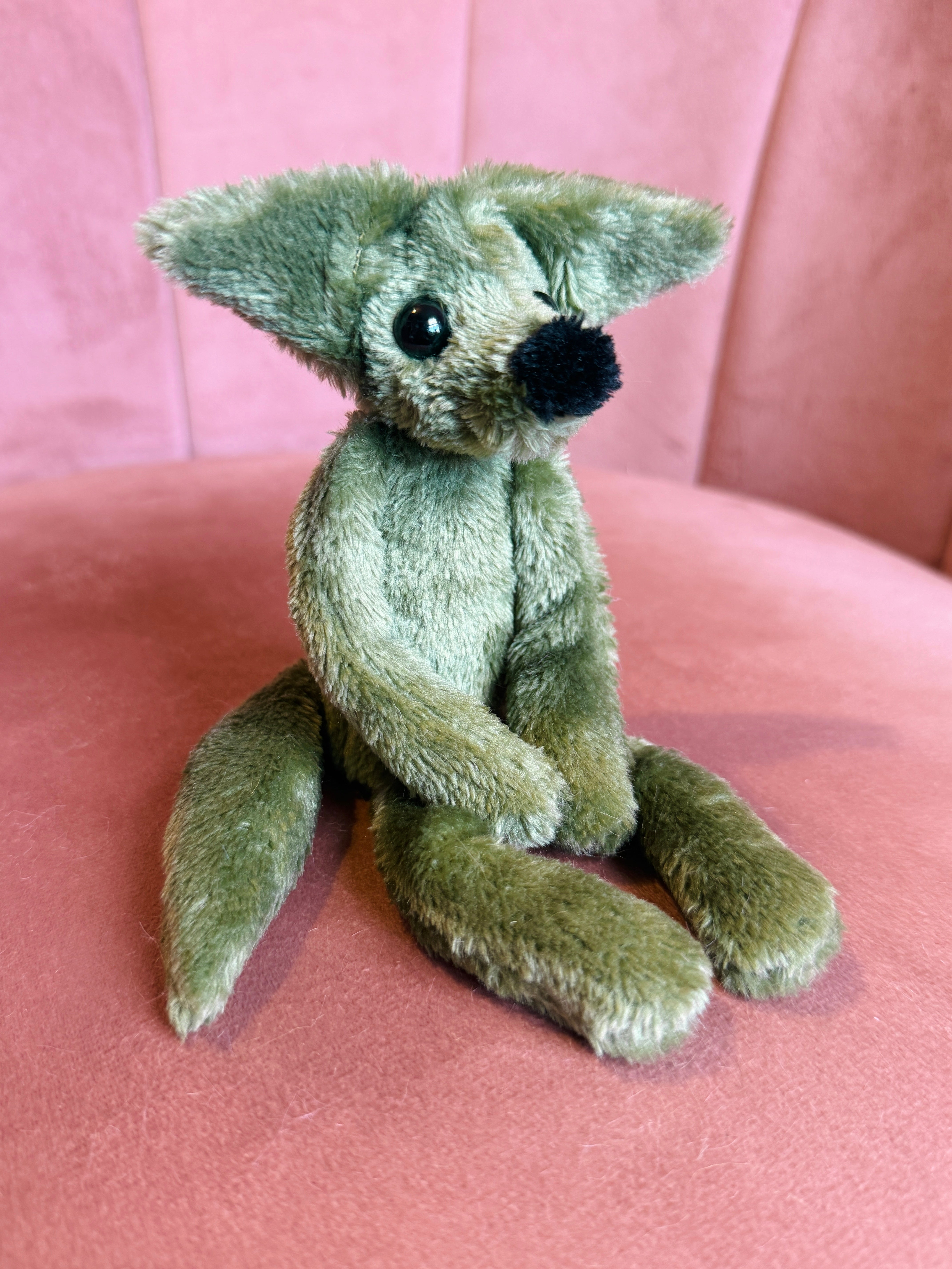 TINY HUNTER FOX - Handmade Luxury Weighted Fox Doll