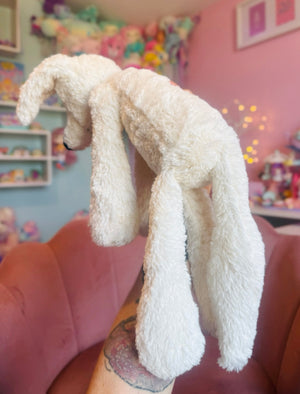 BIG ARCTIC FOX - Handmade Luxury Weighted Plush Fluffy Fox Doll