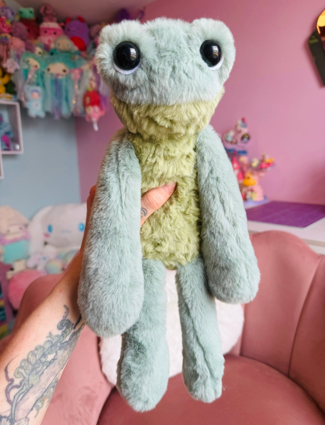 FERAL FROG - Handmade Luxury Weighted Fox Doll