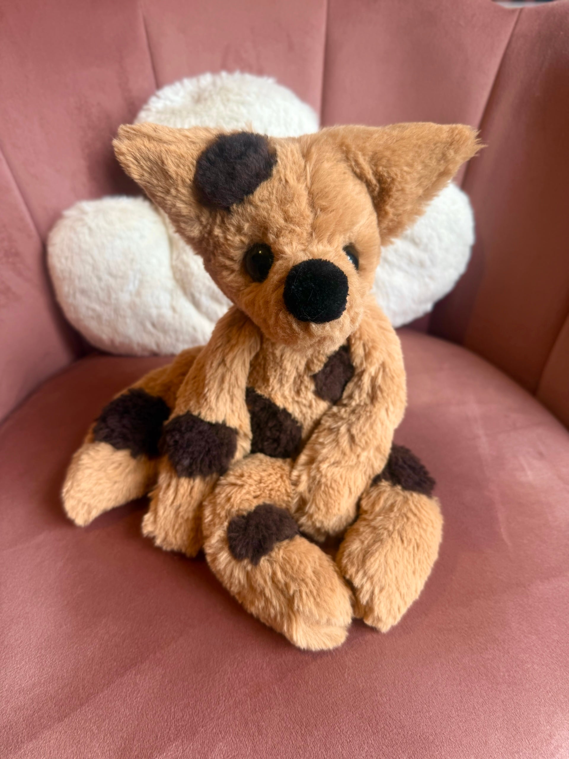 LARGE CHOC CHIP COOKIE FOX - Handmade Luxury Weighted Fox Doll