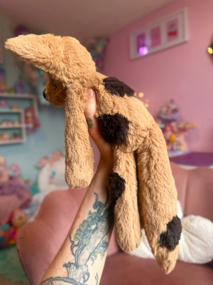 LARGE CHOC CHIP COOKIE FOX - Handmade Luxury Weighted Fox Doll