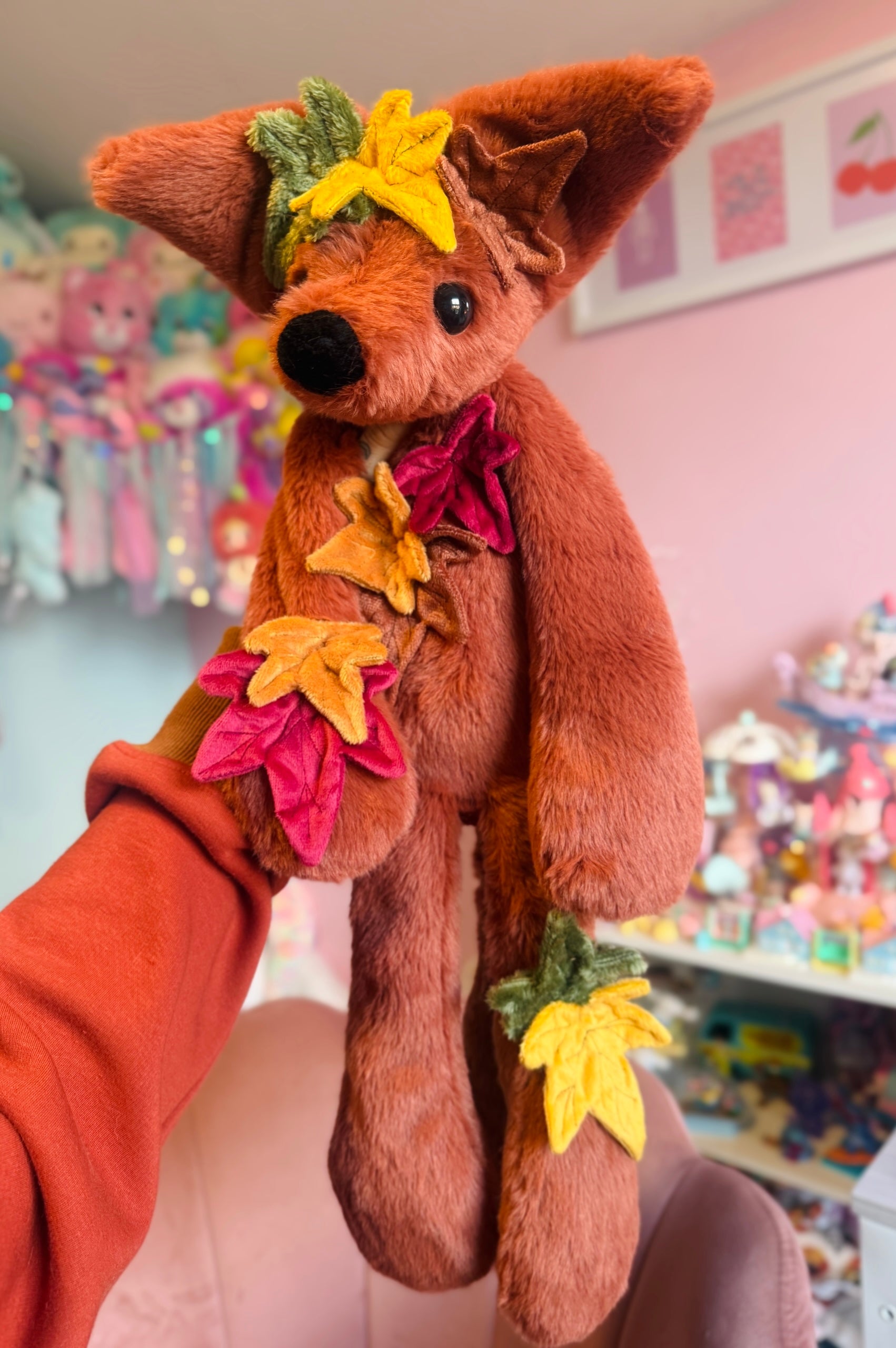 XL MAPLE FOX - Handmade Luxury Weighted Fox Doll