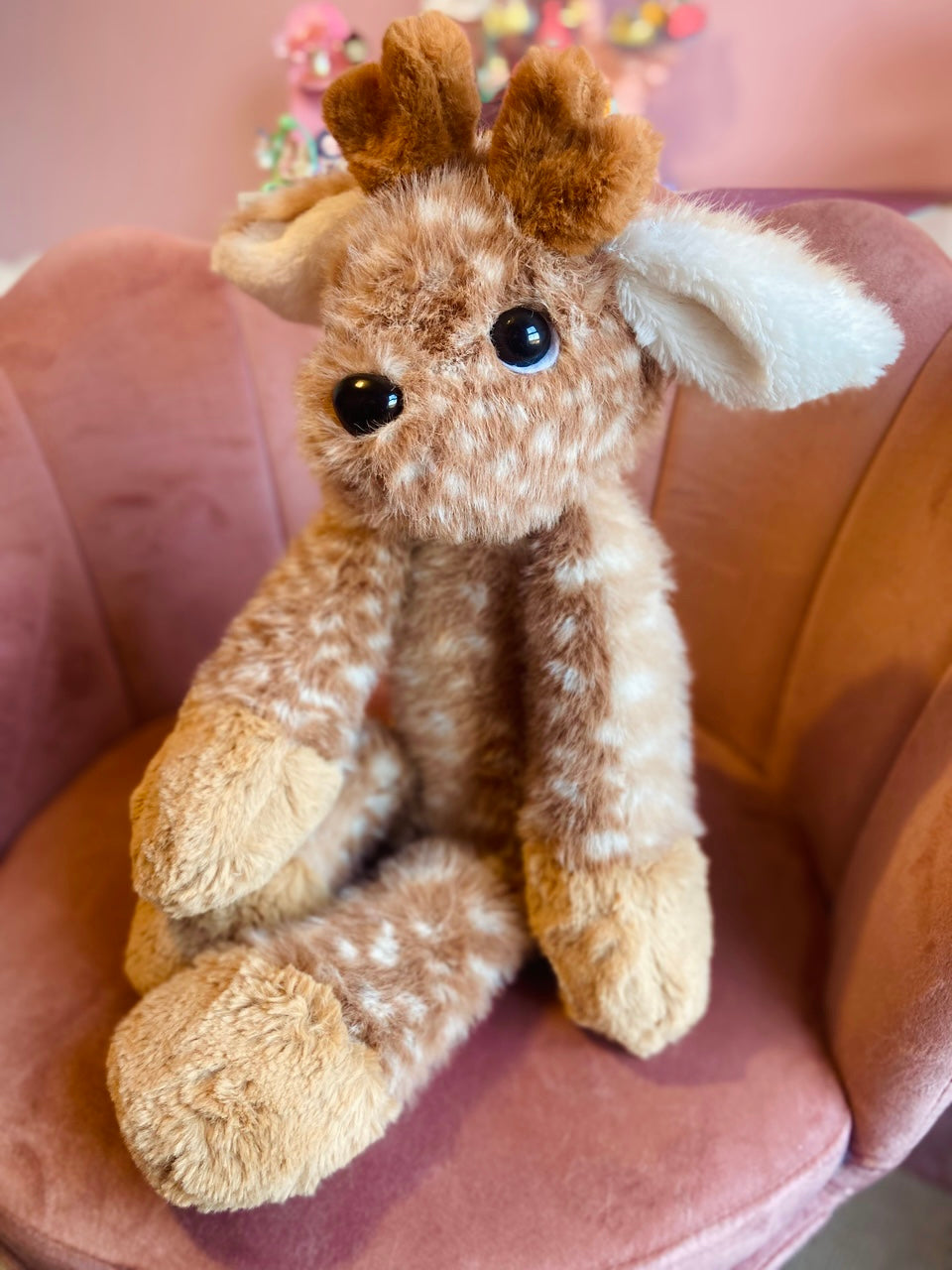 XXL FERAL WOODLAND DEER - Handmade Luxury Weighted Plush Doll