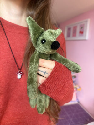 TINY HUNTER FOX - Handmade Luxury Weighted Fox Doll