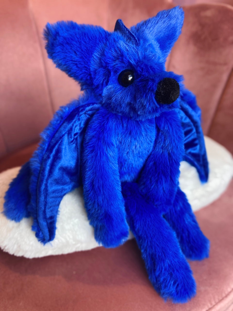 MIDNIGHT DRAGON FOX - Handmade Luxury Weighted Plush Fluffy Fox Doll