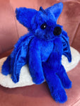MIDNIGHT DRAGON FOX - Handmade Luxury Weighted Plush Fluffy Fox Doll