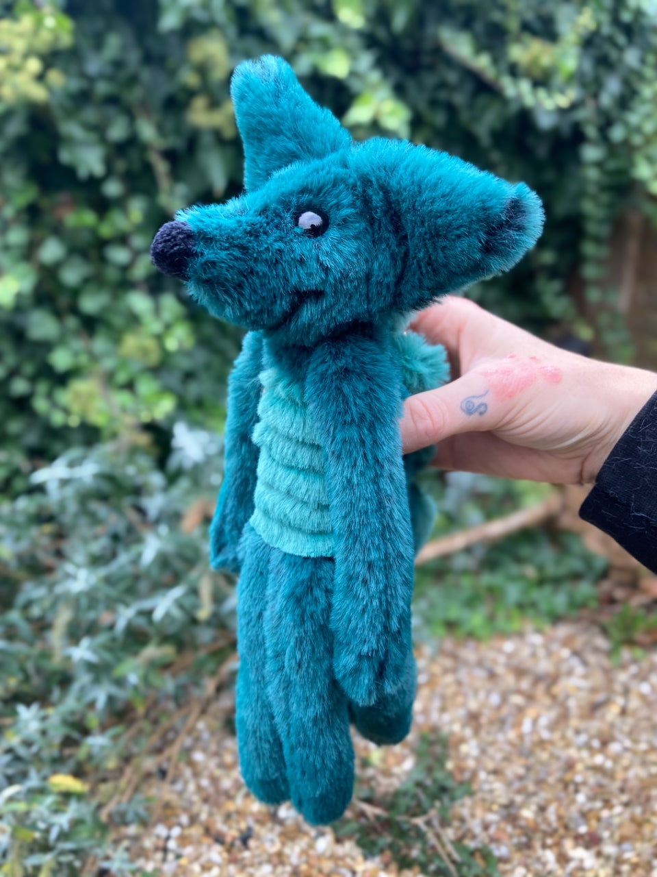 DINOFOX - Handmade Luxury Weighted Plush Fluffy Fox Doll