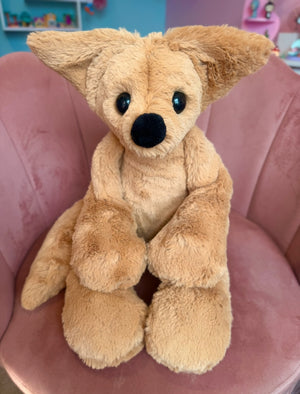XL FUDGE FOX - Handmade Luxury Weighted Fox Doll