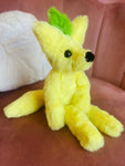 LEMON FOX - Handmade Luxury Weighted Fox Doll