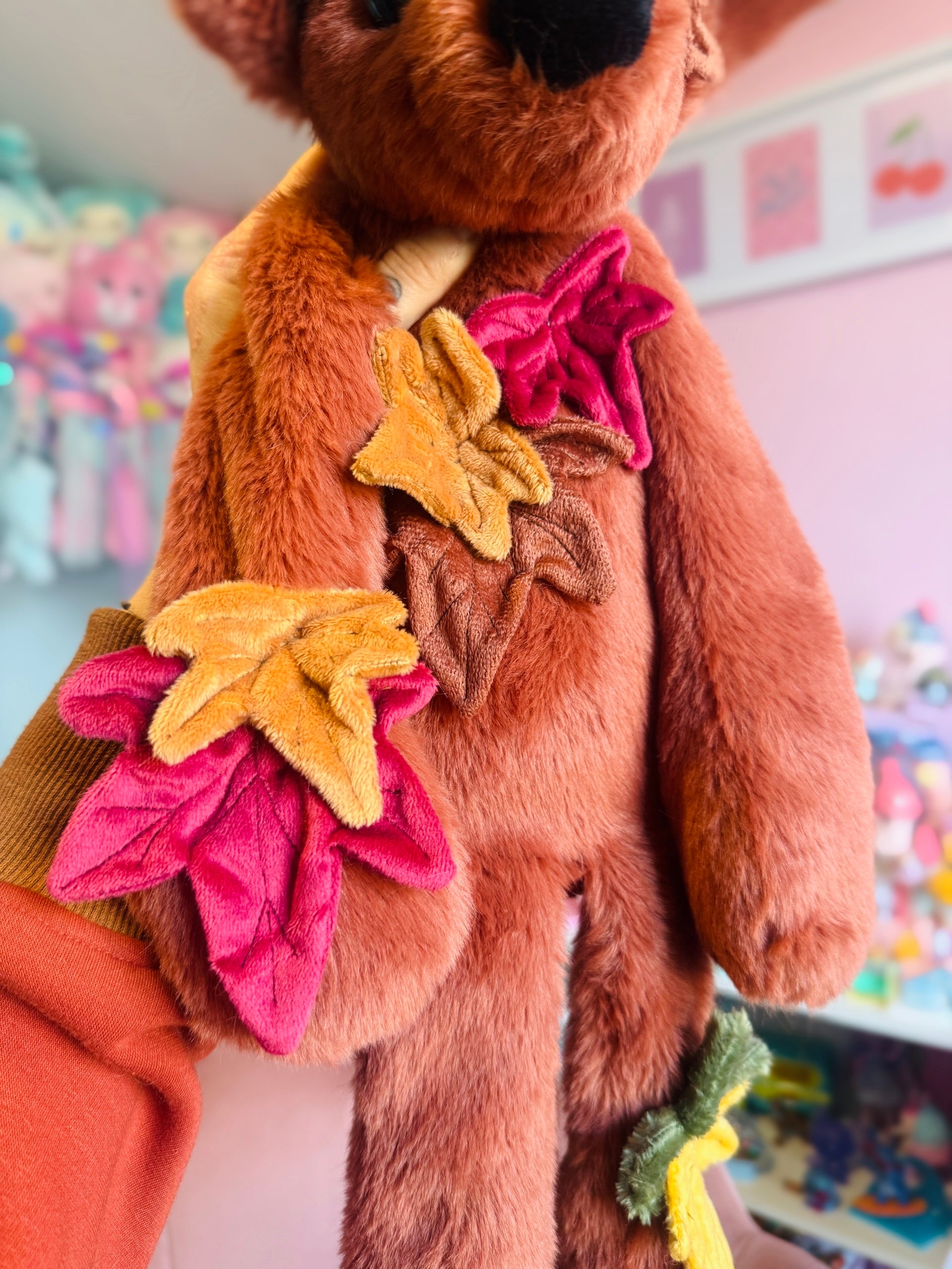XL MAPLE FOX - Handmade Luxury Weighted Fox Doll
