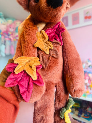 XL MAPLE FOX - Handmade Luxury Weighted Fox Doll