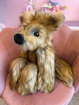 XXL FLUFFY FERAL FOX - Handmade Luxury Weighted Plush Doll