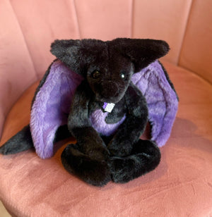 HECATE FLYING FOX - Handmade Luxury Weighted Plush Fluffy Fox Doll