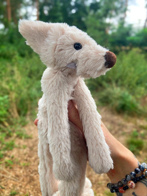 BIGFOOT FOX (2) - Handmade Luxury Weighted Plush Fluffy Fox Doll