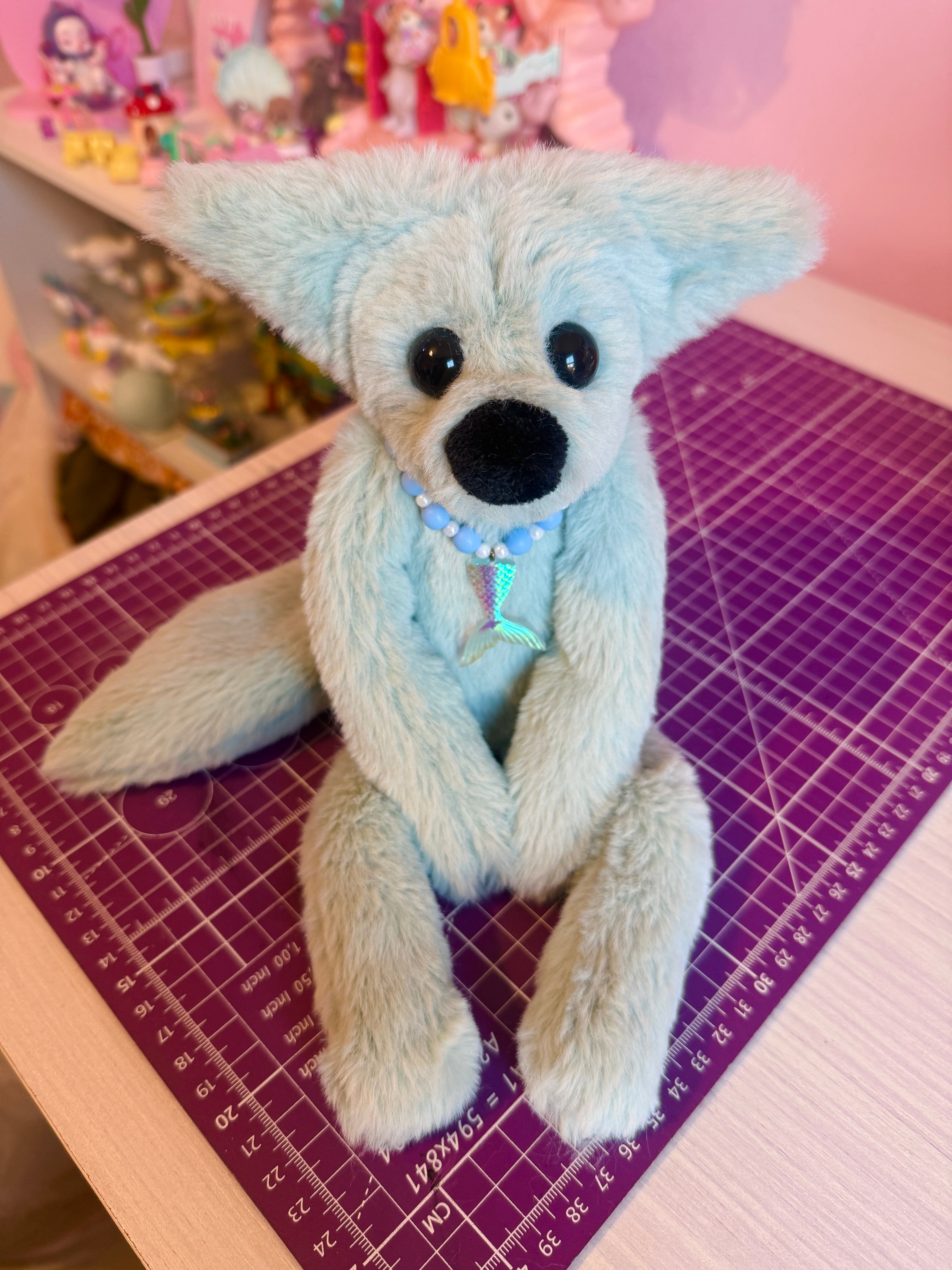 SEASPRAY FOX - Handmade Luxury Weighted Fox Doll