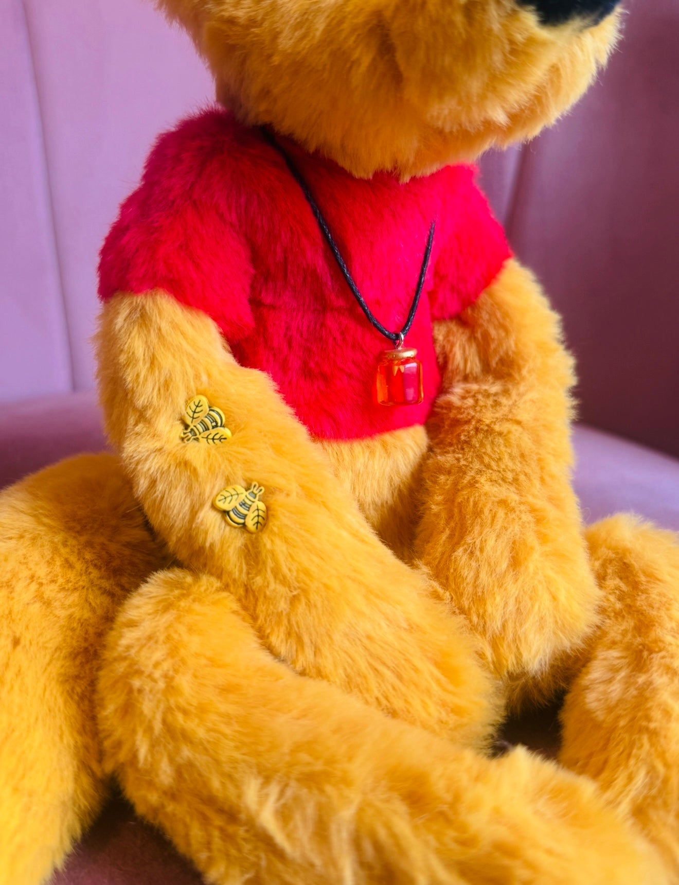 WINNIE THE POOH FOX (C) - Handmade Luxury Weighted Plush Fluffy Fox Doll