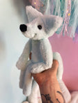 FROST FOX - Handmade Luxury Weighted Plush Fluffy Fox Doll