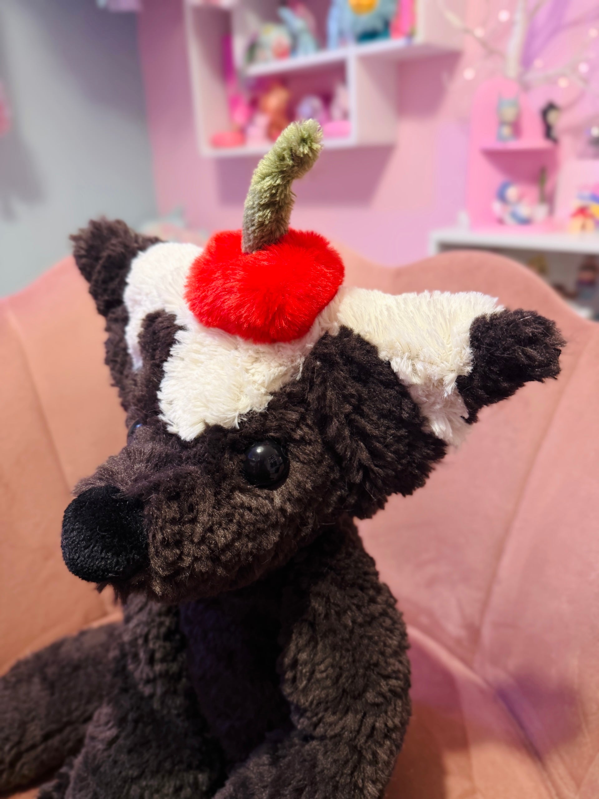 XL CHOCOLATE SUNDAE FOX - Handmade Luxury Weighted Plush Doll